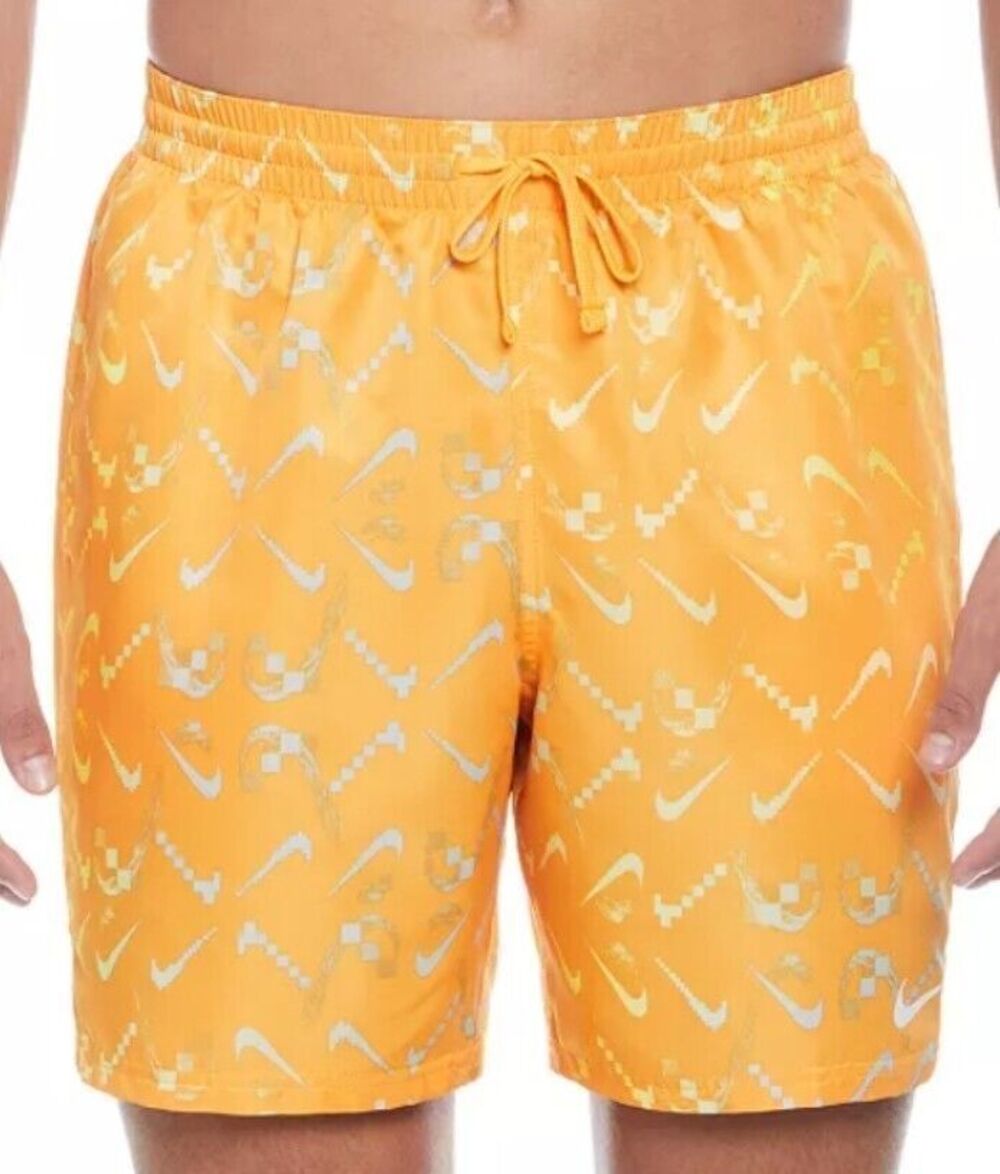 Nike Mens Electric Digi Swoosh Ombre 7” Swim Trunks Size XXL Board Shorts Lined